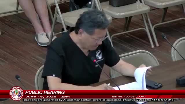 Guam Senate examines Bill 100-38 for early childhood developmental support integration