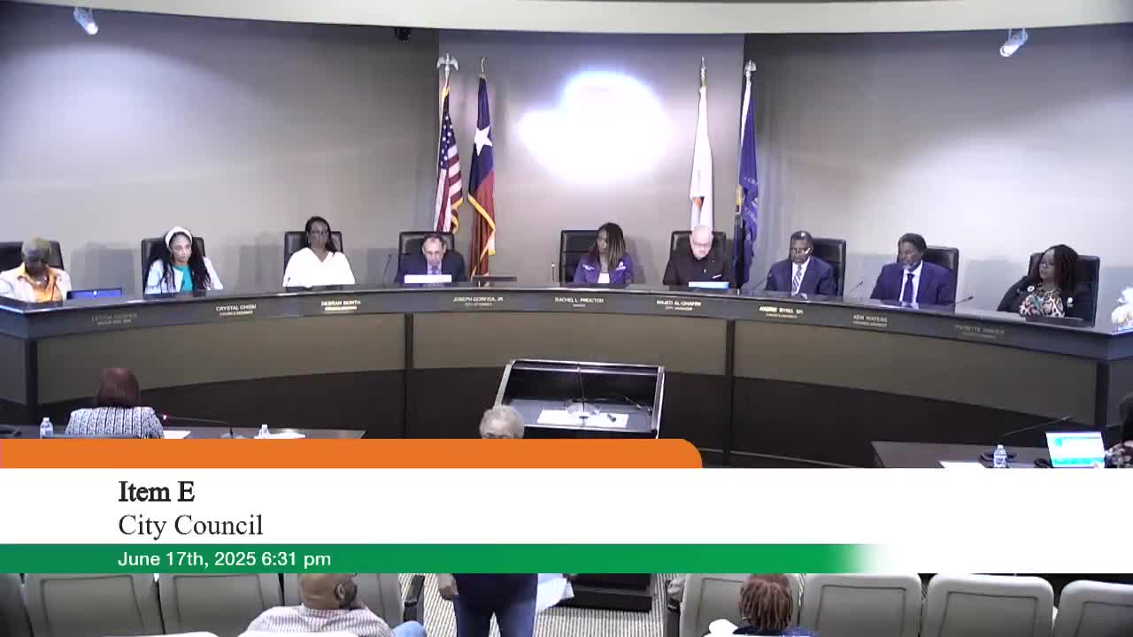 Doctor Janae urges DeSoto City Council to support local entrepreneurs with equitable access