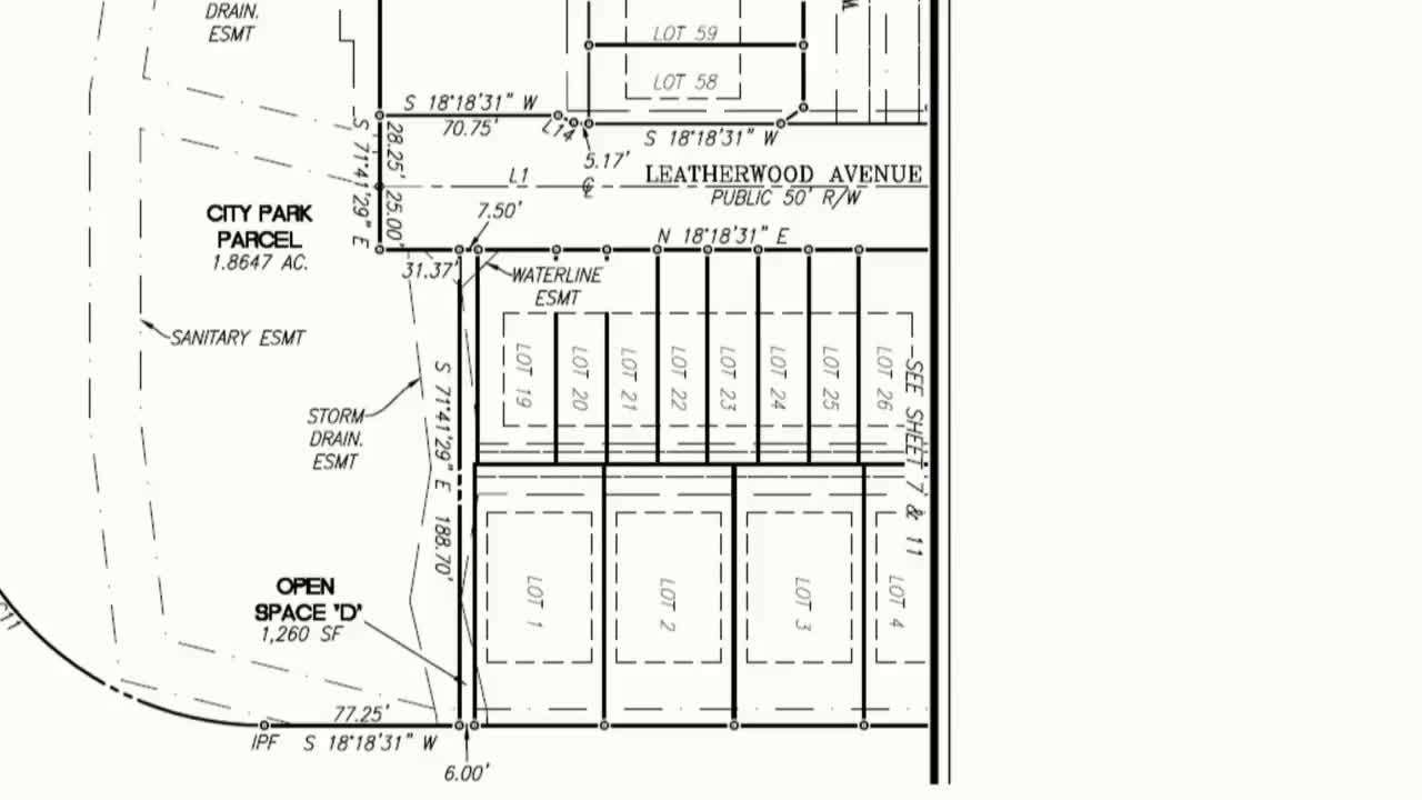 Developer modifies parking lot plan for shared access at Leatherwood Avenue