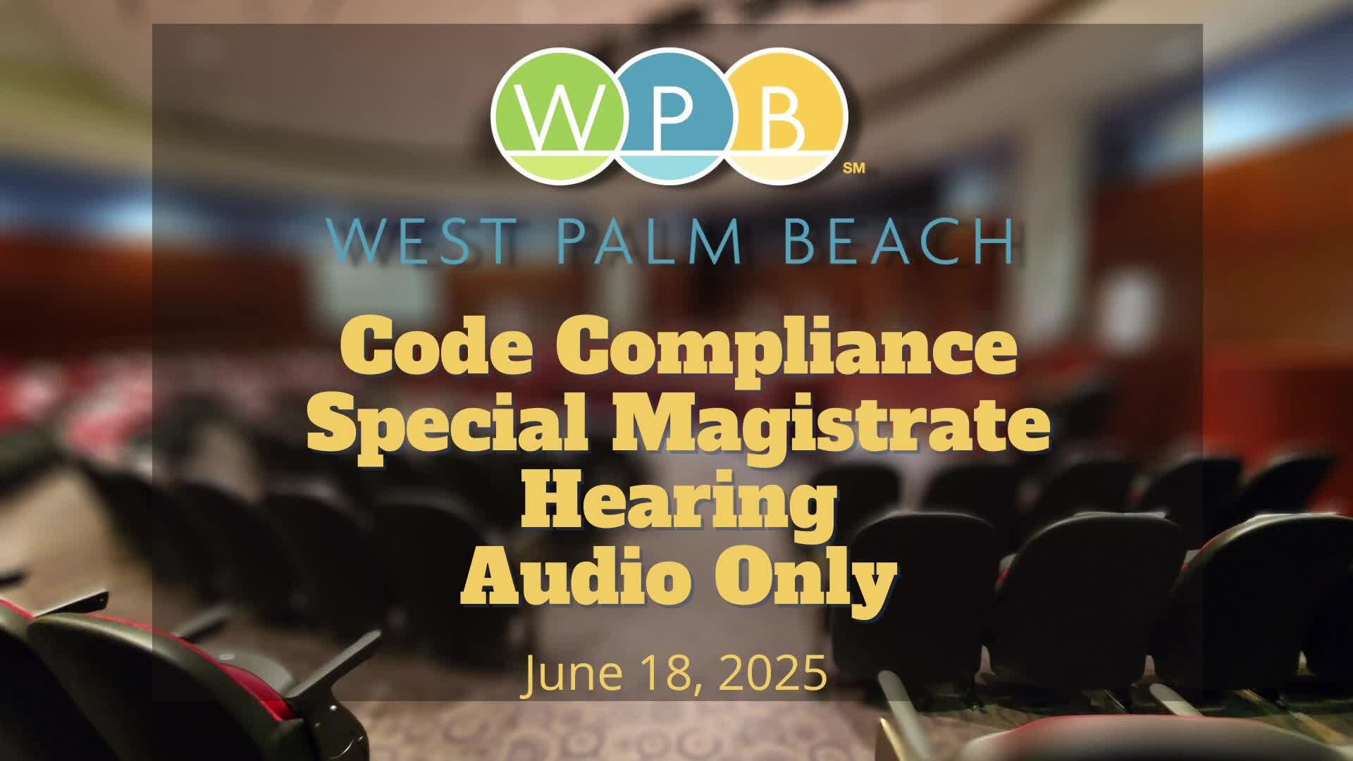 West Palm Beach Magistrate hears compliance cases and fines exceeding $50K