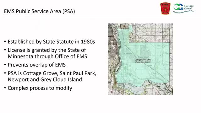 Cottage Grove Fire Department highlights advanced EMS care and response times to council