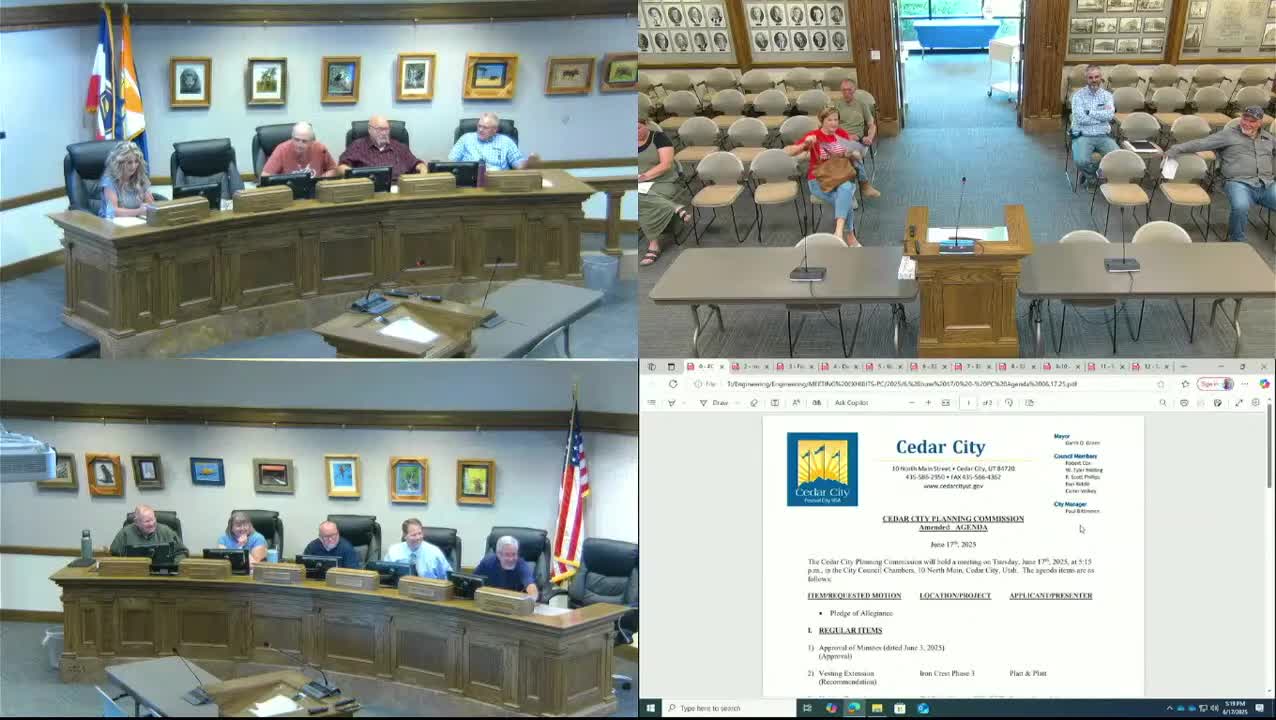 City Council Considers Vesting Extension for Iron Crest and Fiddlers Canyon Projects