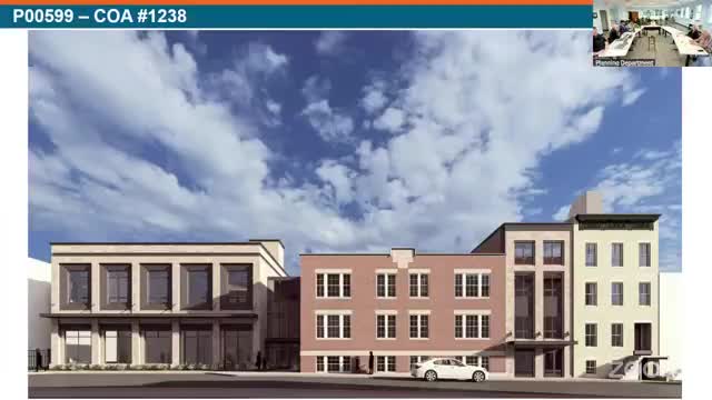 Commission defers decision on painted brick at School No. 17 rehab; approves windows, doors and other work