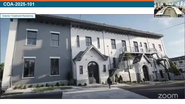 Commission grants retroactive certificate for Fourth Avenue facade changes, with future restoration conditions