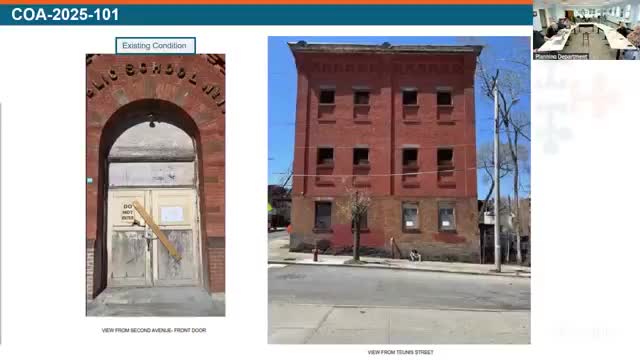 Commission approves second‑story addition above rear garage at 162 Clinton Avenue with window alignment condition