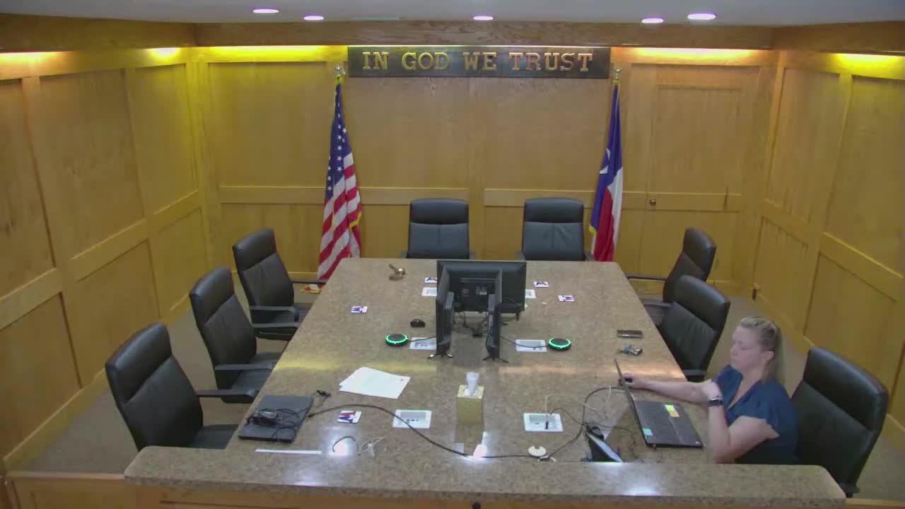 Audio visual equipment tested before tonight's PNC meeting