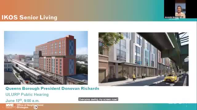 Queens Borough hearing reviews 13‑story, 100% affordable senior building and related rezoning in Astoria