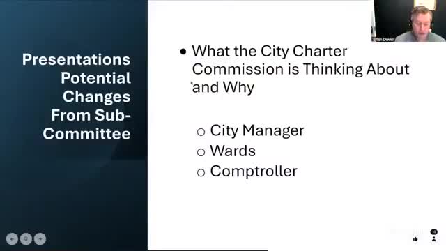 Charter forum proposes replacing elected comptroller with appointed finance professional