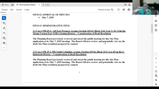 Board reviews 140 East Prospect resolution as developer opts for NGBS over LEED