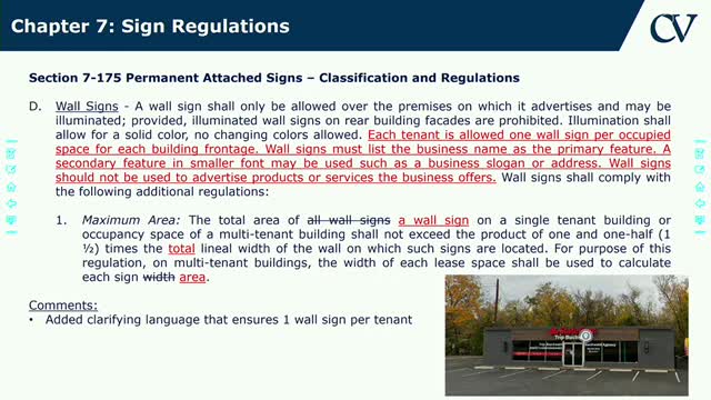 Council reviews new regulations for signage and illuminated displays in residential areas