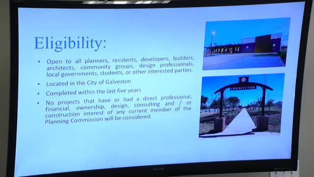 Galveston planning commission evaluates projects for historic preservation and cultural arts awards