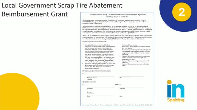 Spalding County accepts $19,463 DNR grant to remove illegally dumped tires on Yamacraw Road