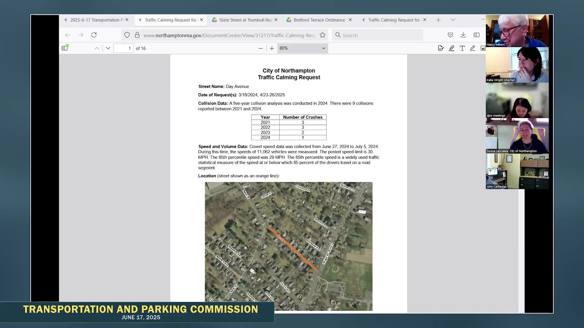 Residents highlight safety concerns on Day Avenue during public meeting
