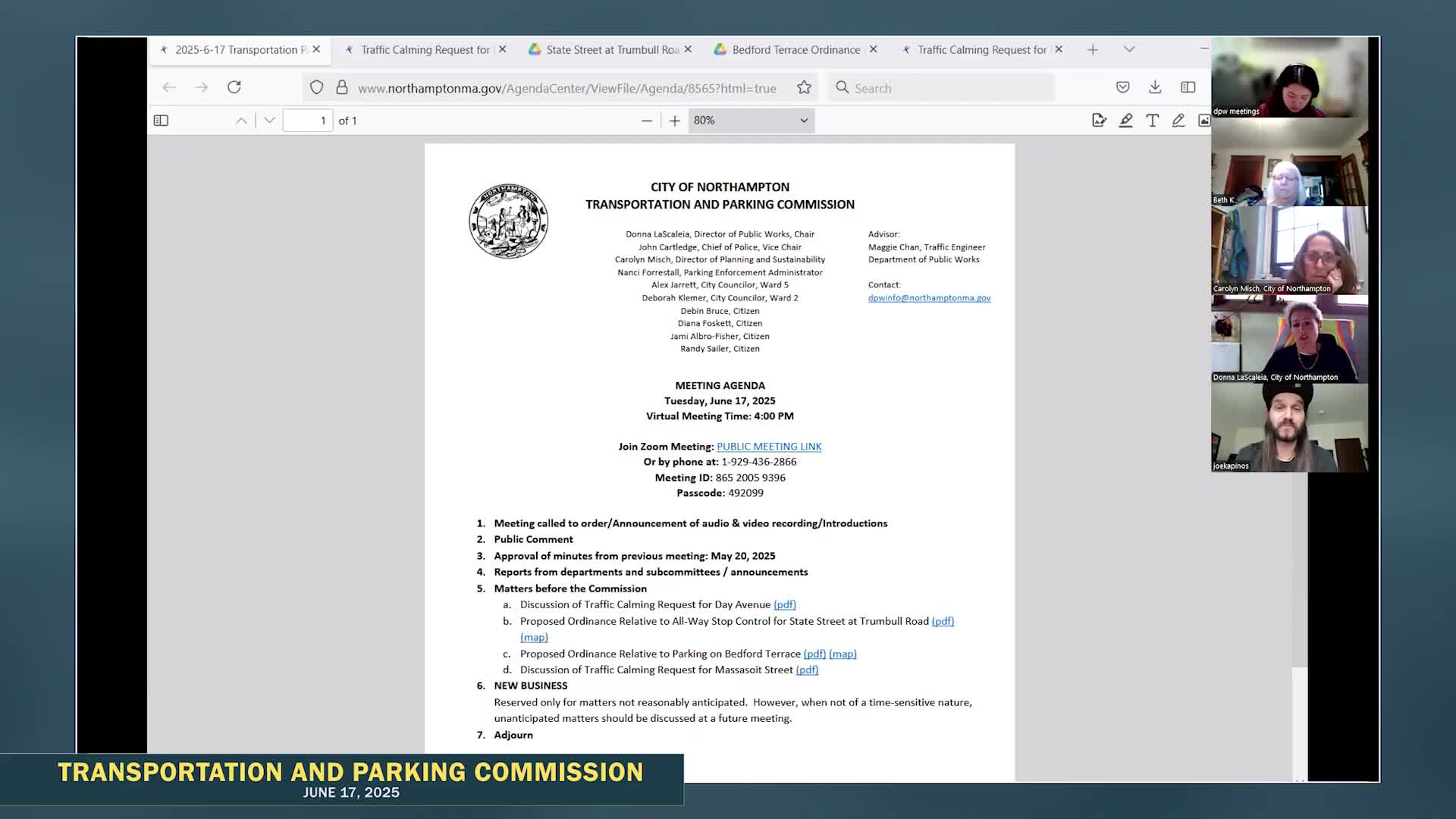 Commission reviews traffic calming proposal for Day Avenue amid resident concerns