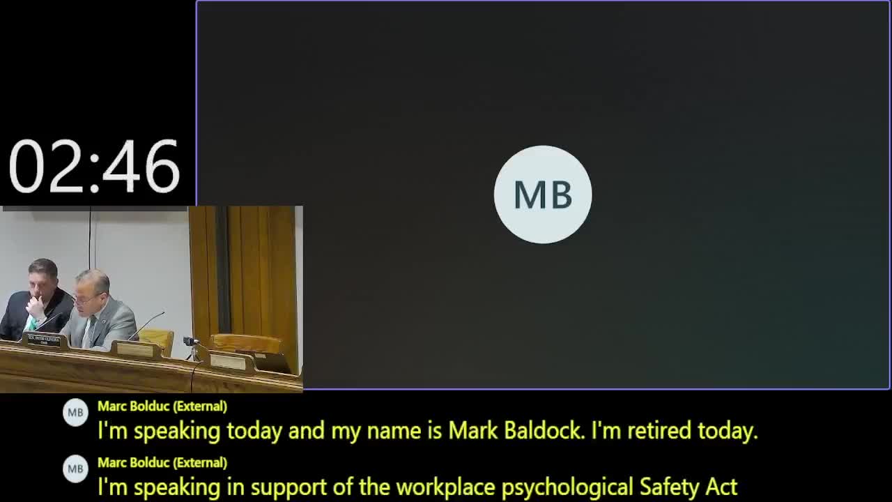 Massachusetts workers share testimonies advocating for Psychological Safety Act