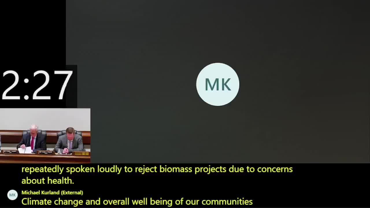 Massachusetts lawmakers urged to support biomass bills for environmental justice