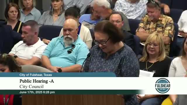 Fulshear residents debate LED sign restrictions and commercial rezoning impact