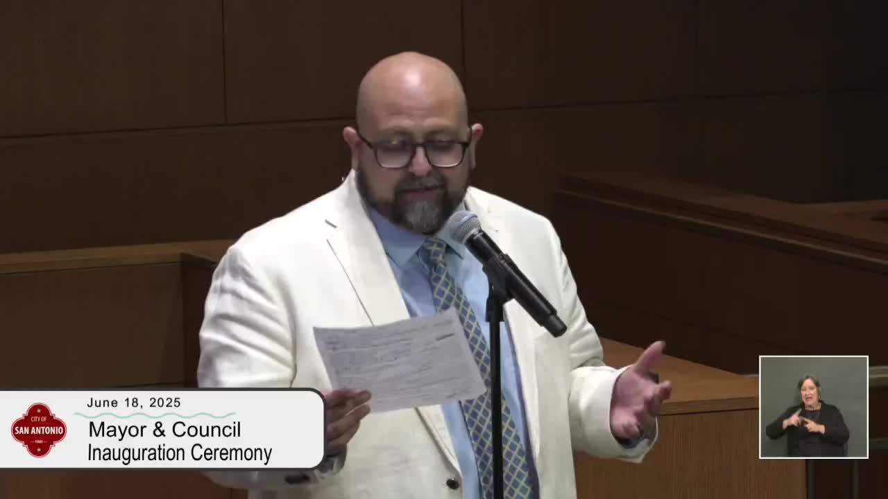 San Antonio inaugurates new mayor and council members at ceremony