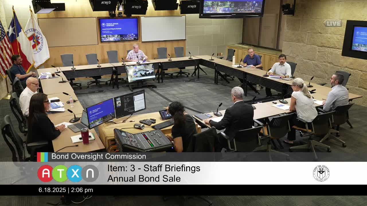 City treasury presents annual bond sale detailing $358M public improvement projects
