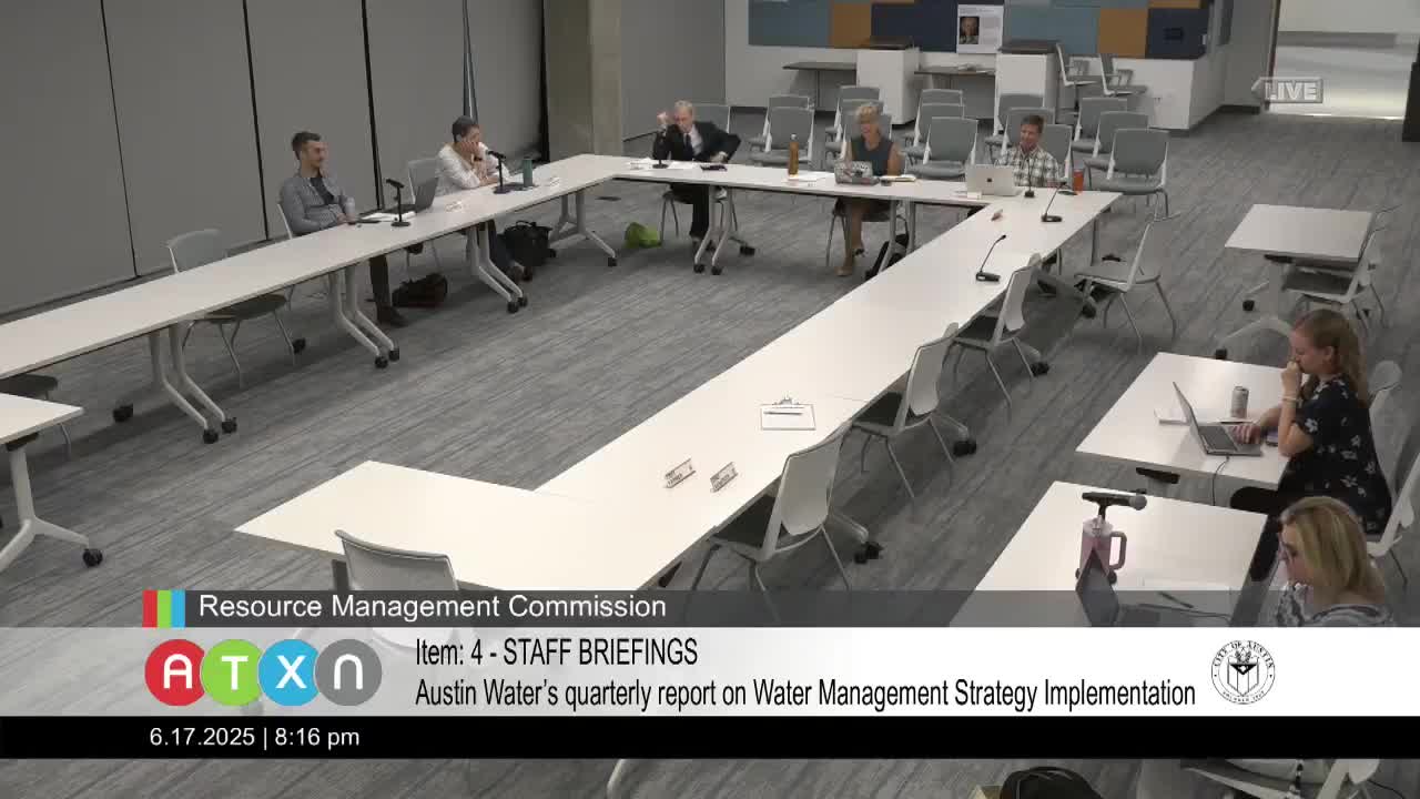 Vice Chair Robbins presents urgent strategies for enhancing Austin's water conservation programs
