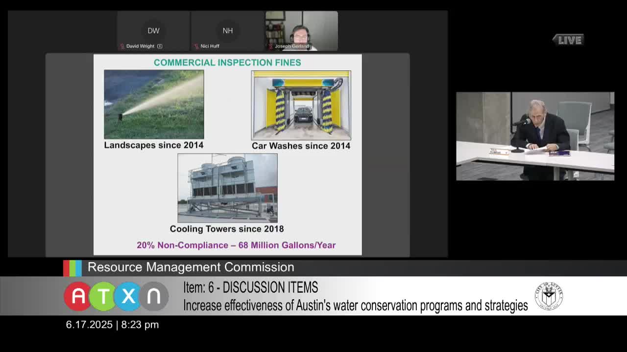 Austin Water Conservation Initiative Faces Challenges with Rebate Participation and Infrastructure