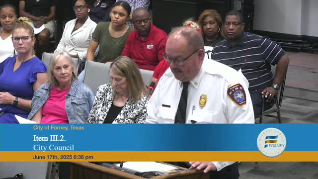 Michael Rainey discusses fire station study for emergency services in Kaufman County