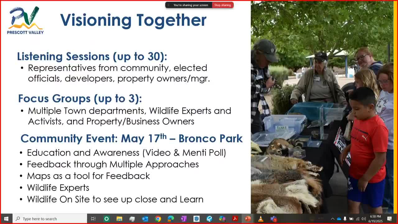 Prescott Valley conducts community engagement for wildlife friendly growth plan