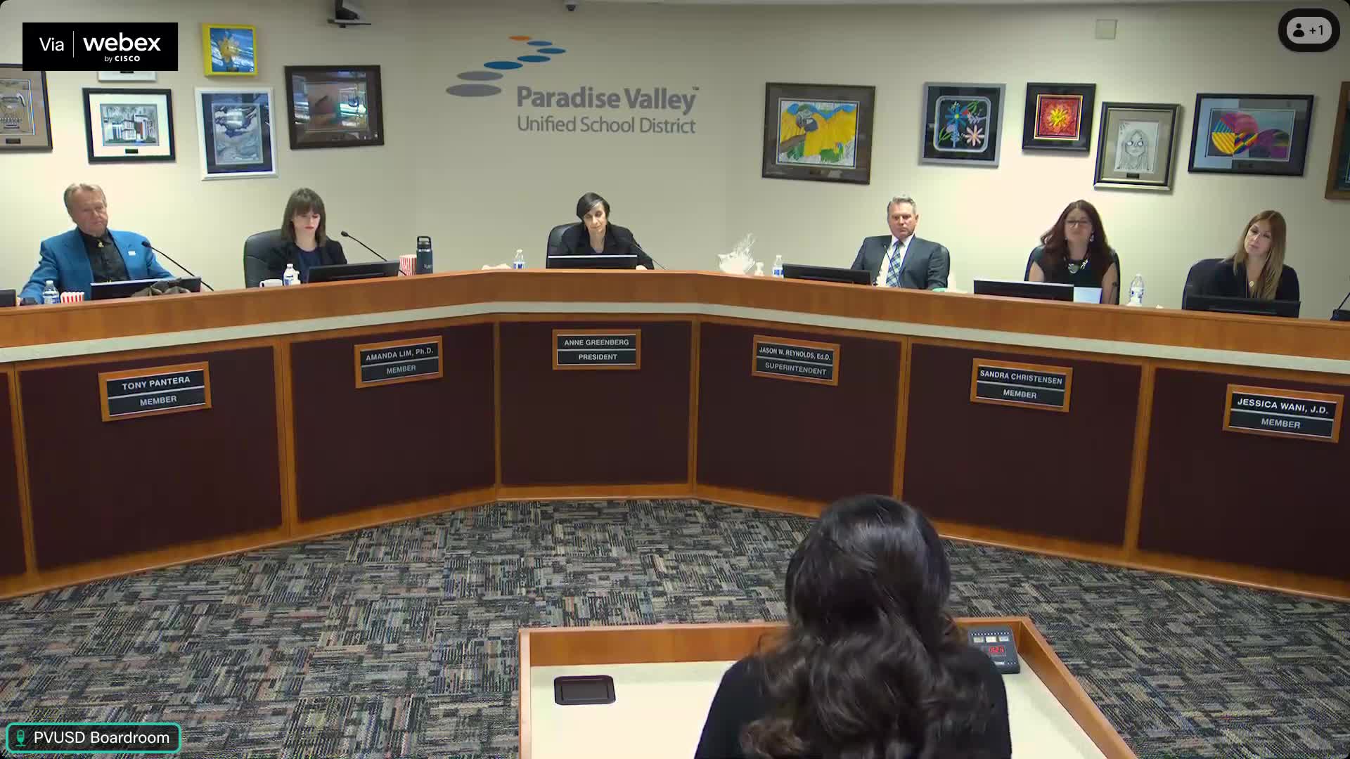 Heather Schmidt honors retiring officials at Paradise Valley Education Association meeting