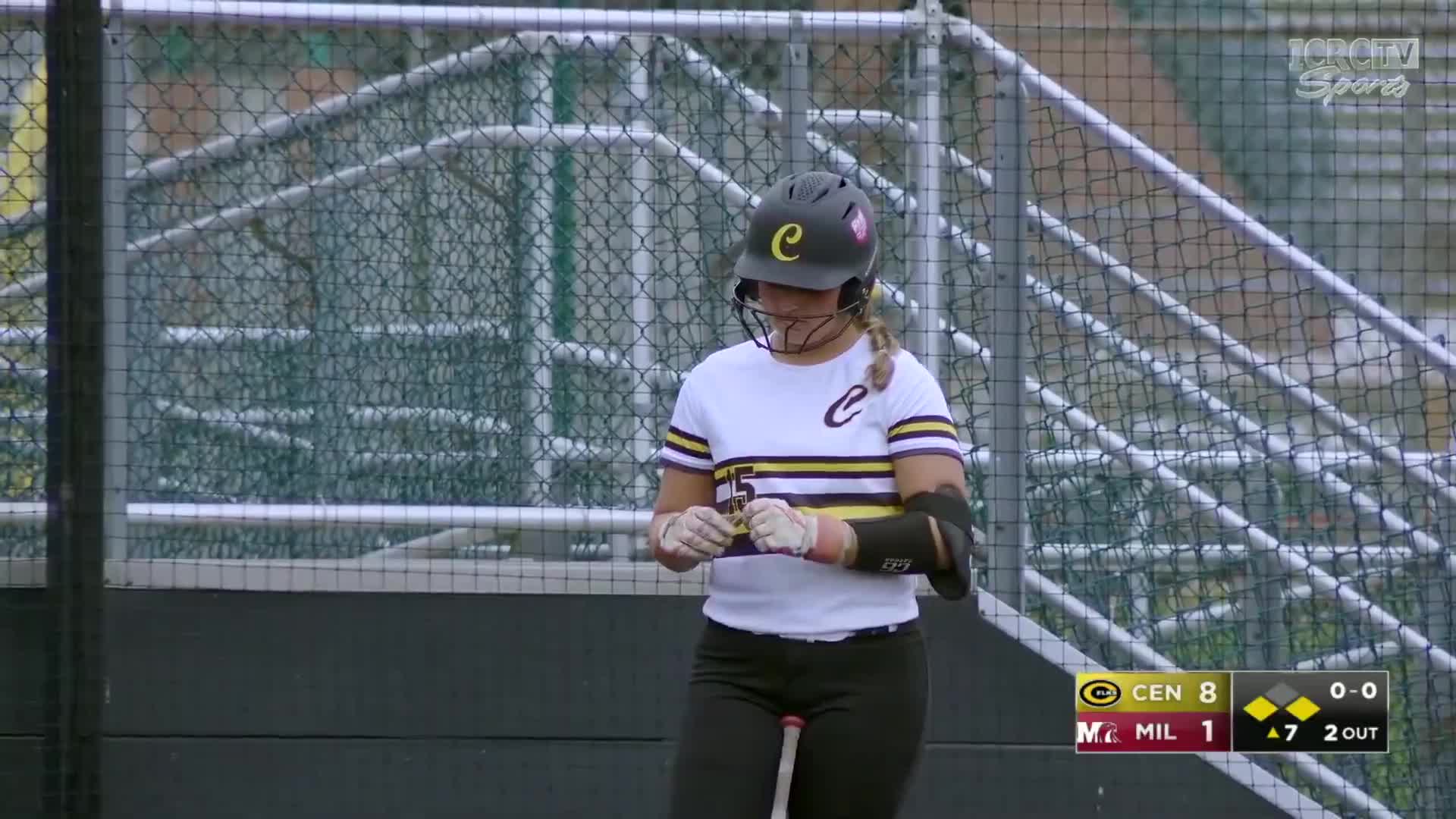 Centerville Elks defeat Milford 10 to 1 in competitive softball matchup