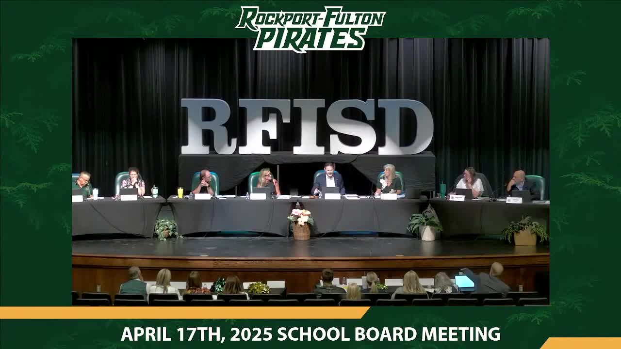 Rockport-Fulton School District approves $50K construction modifications and celebrates student achievements