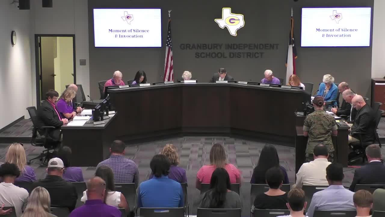 Granbury School Board honors student achievements at monthly meeting
