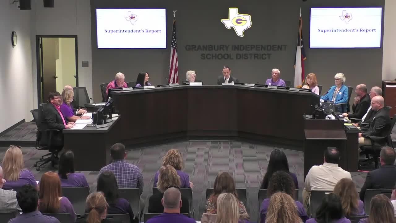 Granbury trustee meeting highlights community focus on education and support for teachers