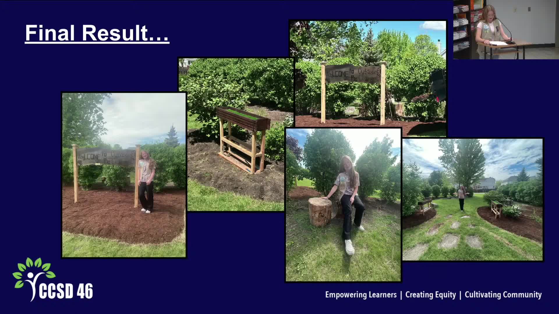 Annabelle showcases Park Campus outdoor classroom revitalization project