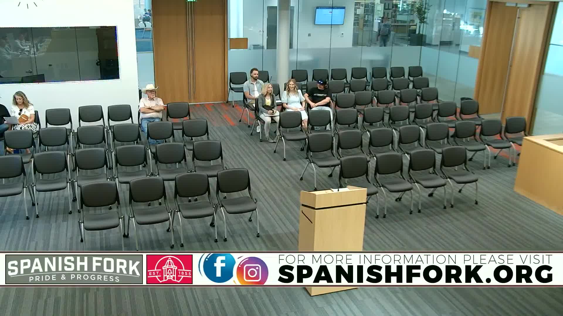 Spanish Fork City Council convenes without Mayor Mendenhall for evening meeting