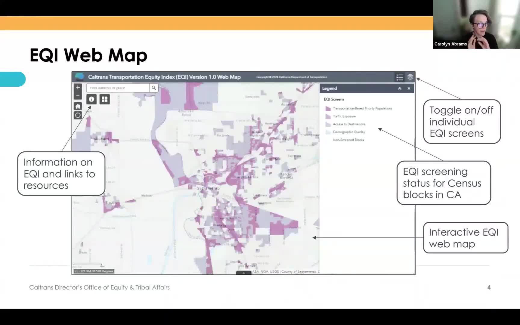 Caltrans introduces interactive web and analytical tools for equitable transportation planning