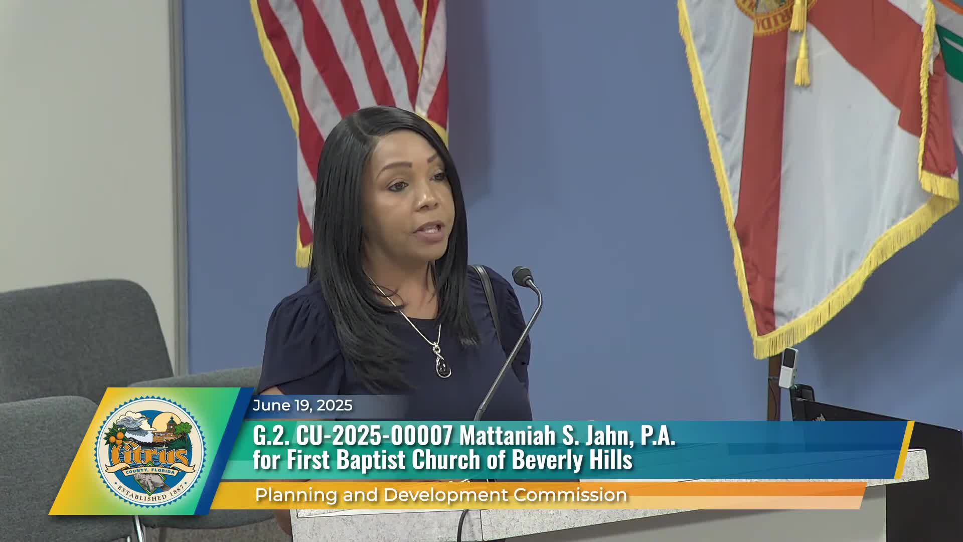 Licensed realtor voices property value concerns at zoning board meeting