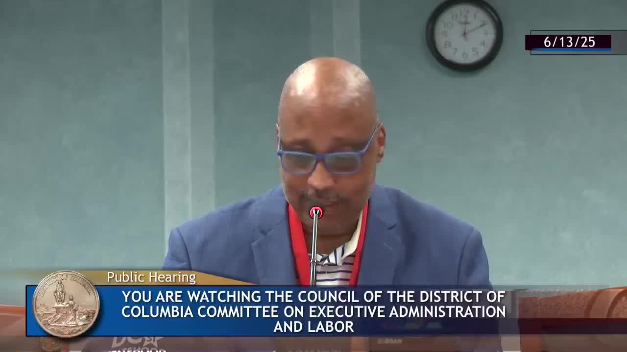 Robert Bridal advocates for voter integrity during D.C. budget hearings