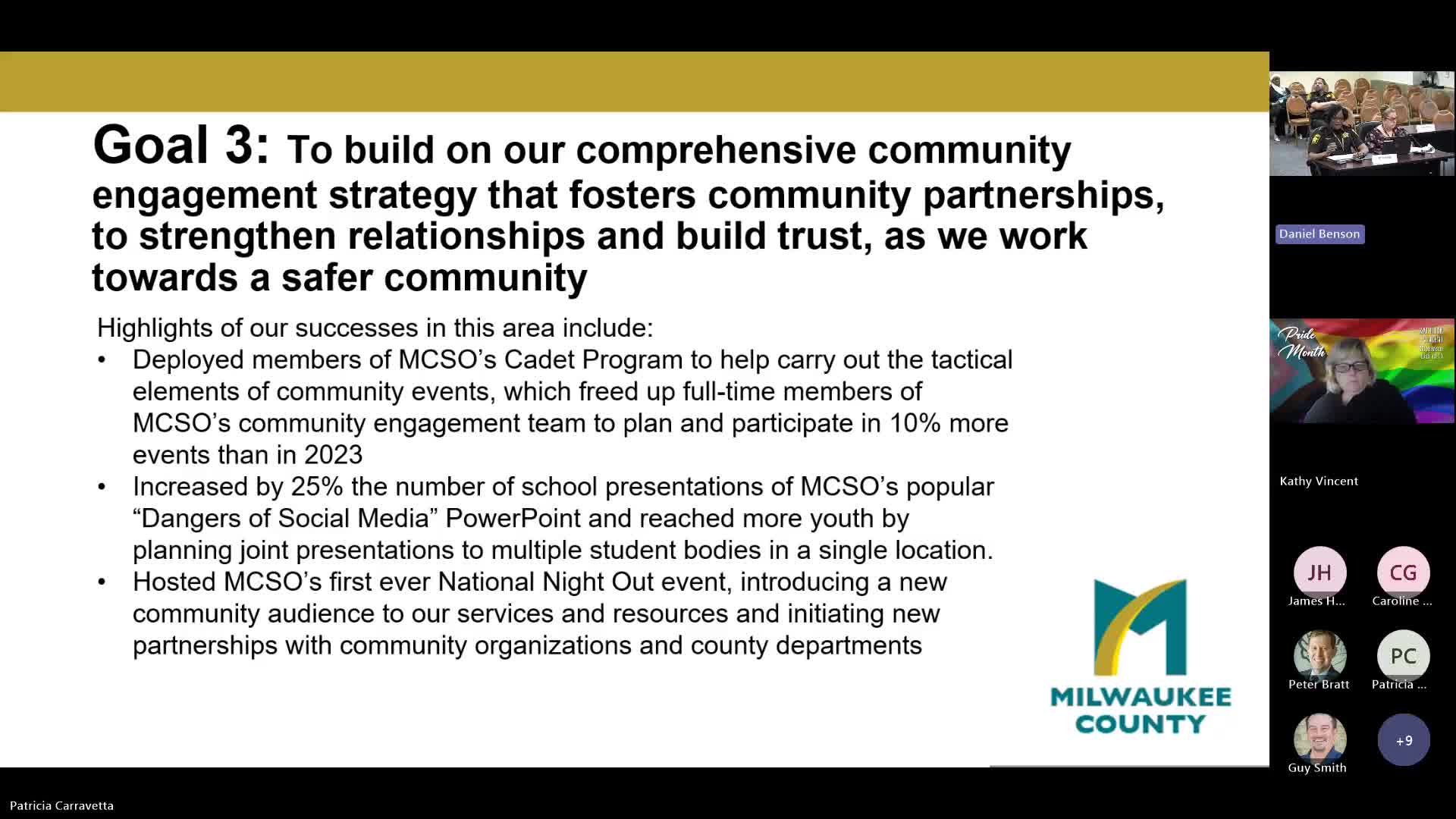 Sheriff Ball outlines Milwaukee County jail improvements and community engagement initiatives