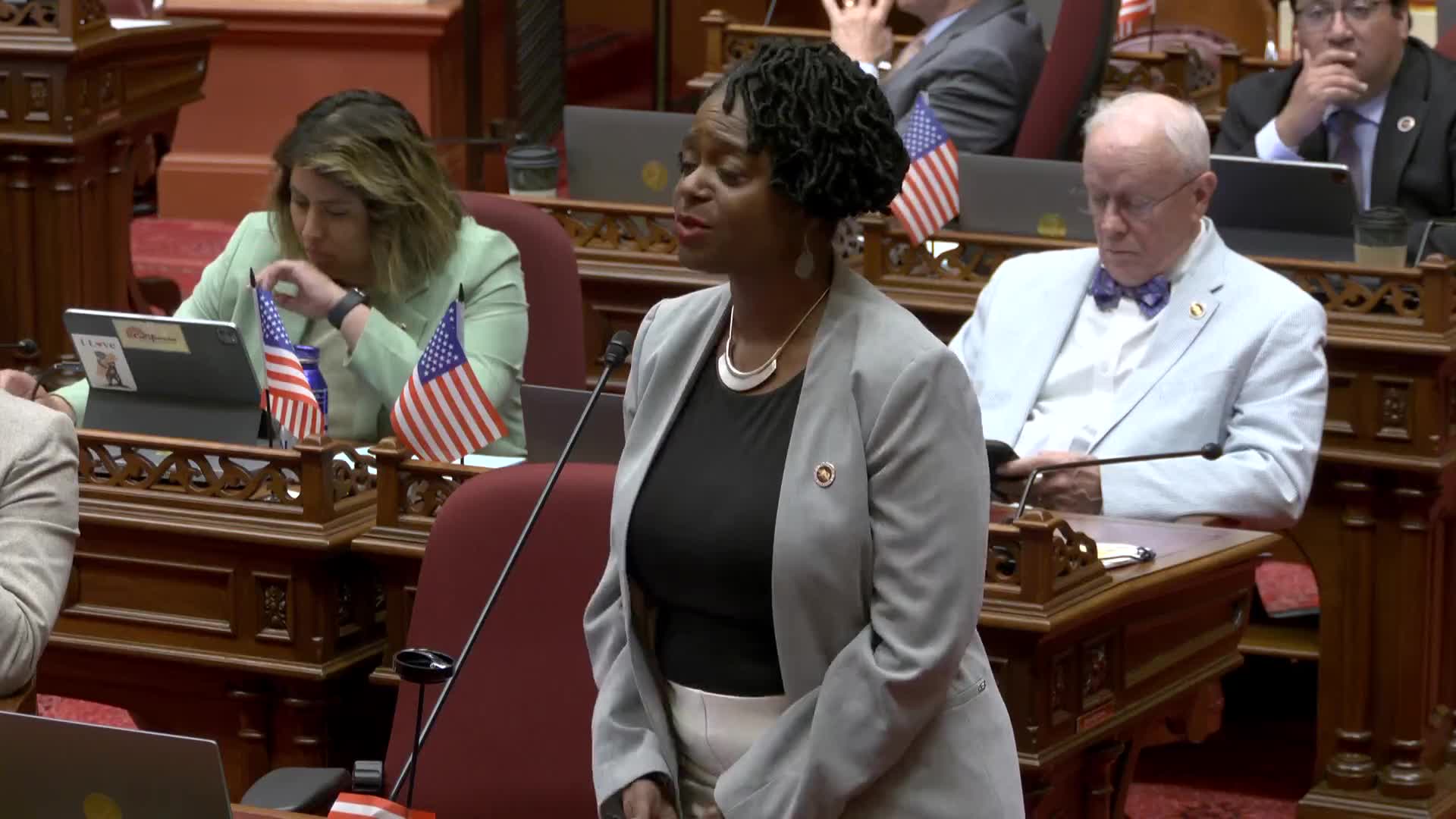 California Senate adopts SCR 74 to honor Flag Day amidst cries for justice