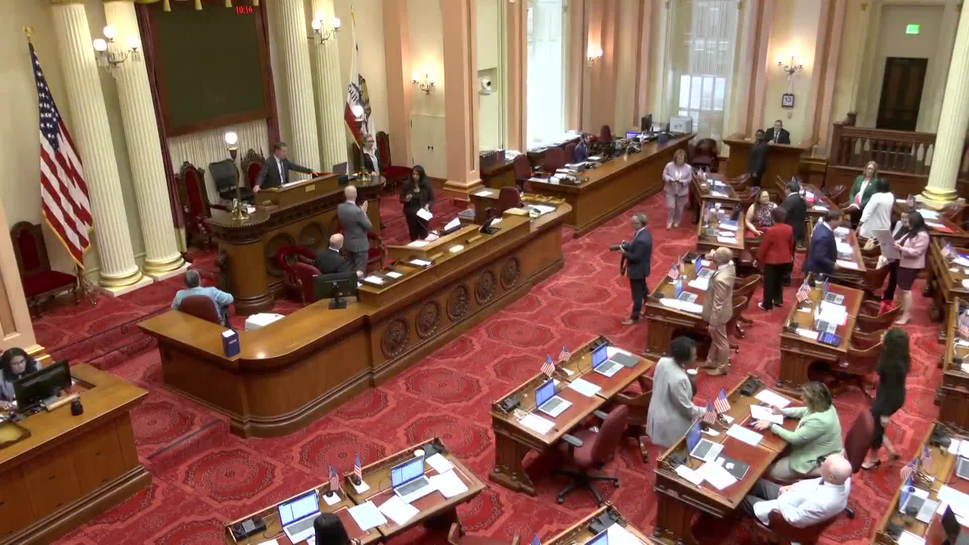 Senate convenes for session led by Chaplain Sister Michelle and pledge ceremony
