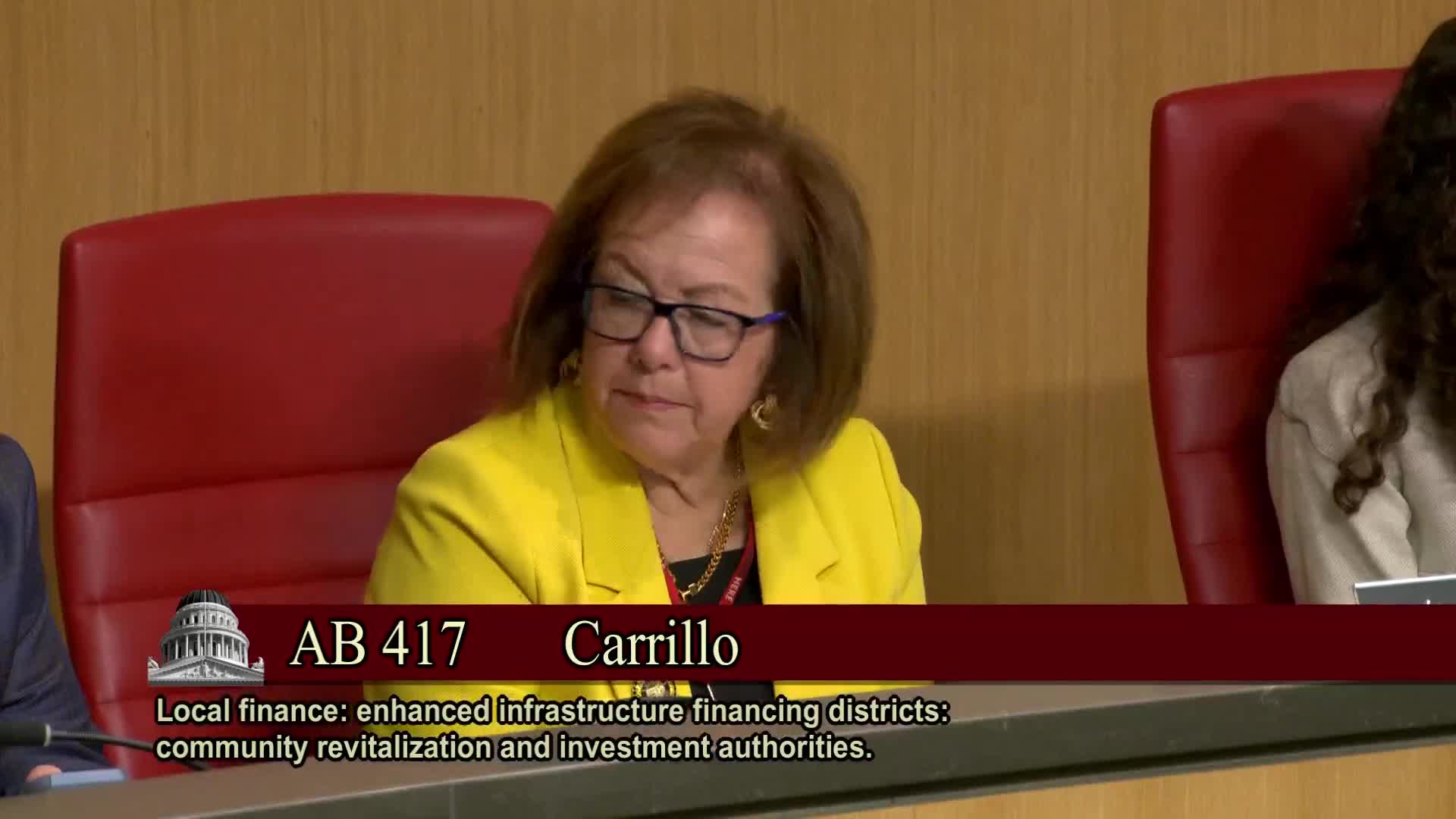 Senator Choi addresses eminent domain concerns at local government hearing