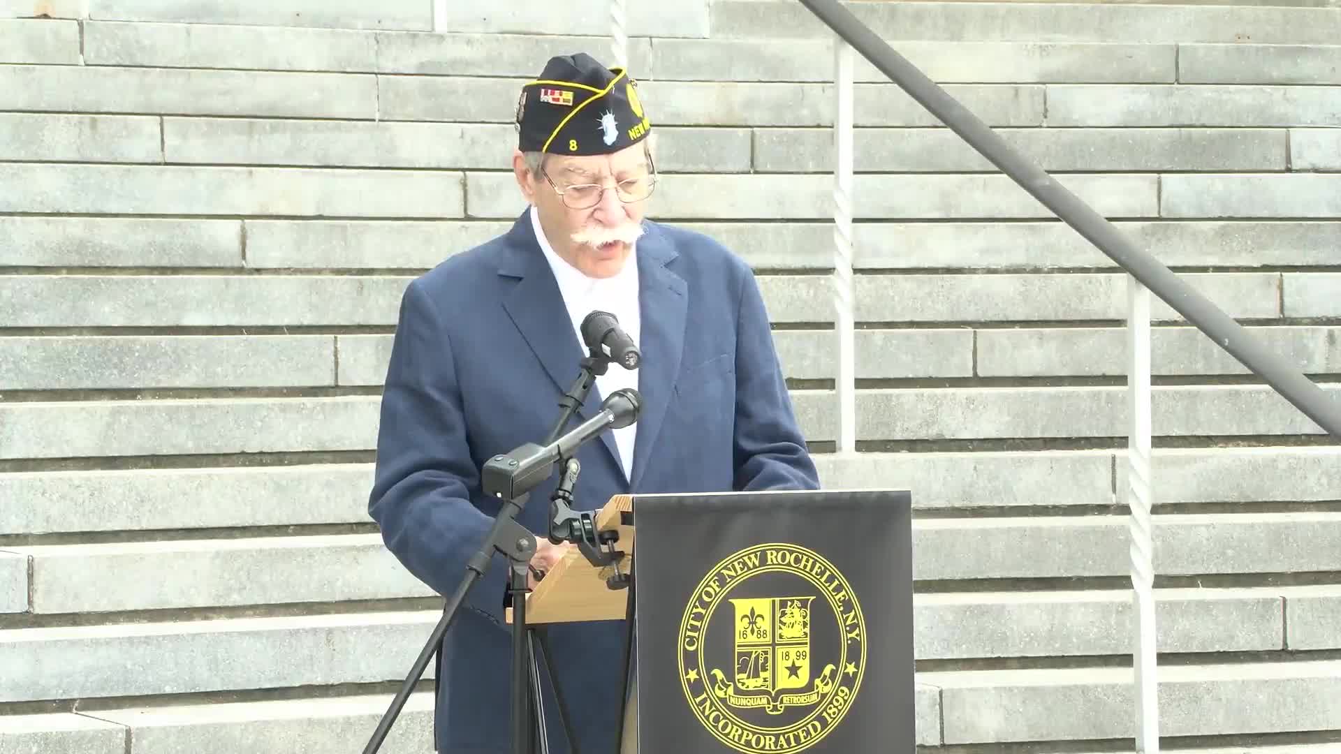 American Legion promotes POW MIA flag during New Rochelle Flag Day ceremony