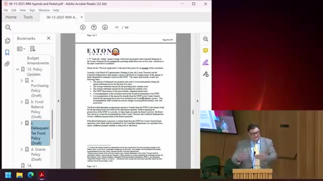 Conservation District meadow project and Bridal Park access move forward; jail generator fixed