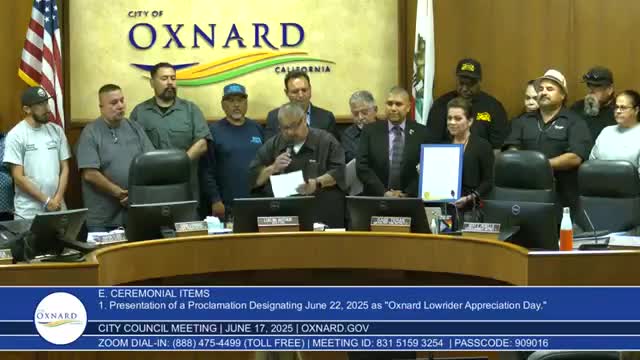 Oxnard honors lowrider community with proclamation led by Councilman Teran