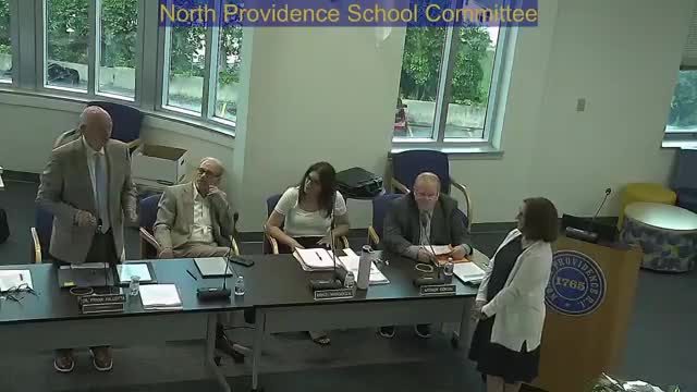 North Providence School Committee honors Cindy for 26 years of dedicated service