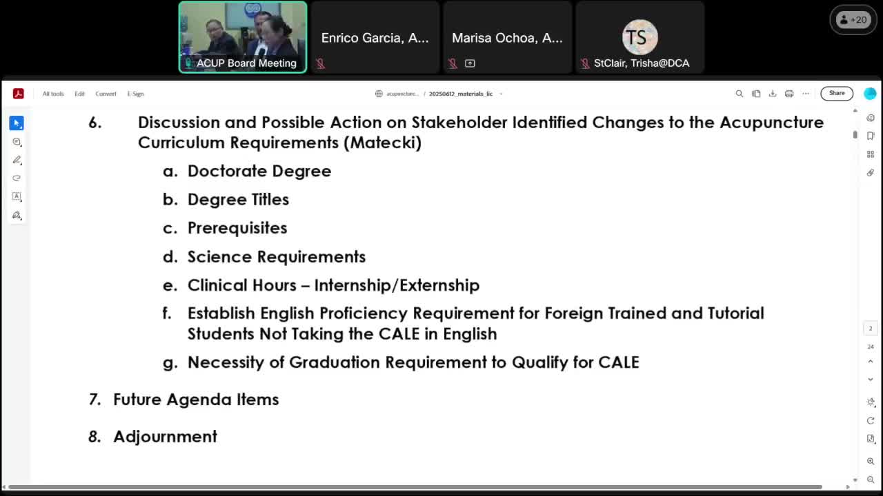 California Acupuncture Board clarifies graduation requirements for licensing exam