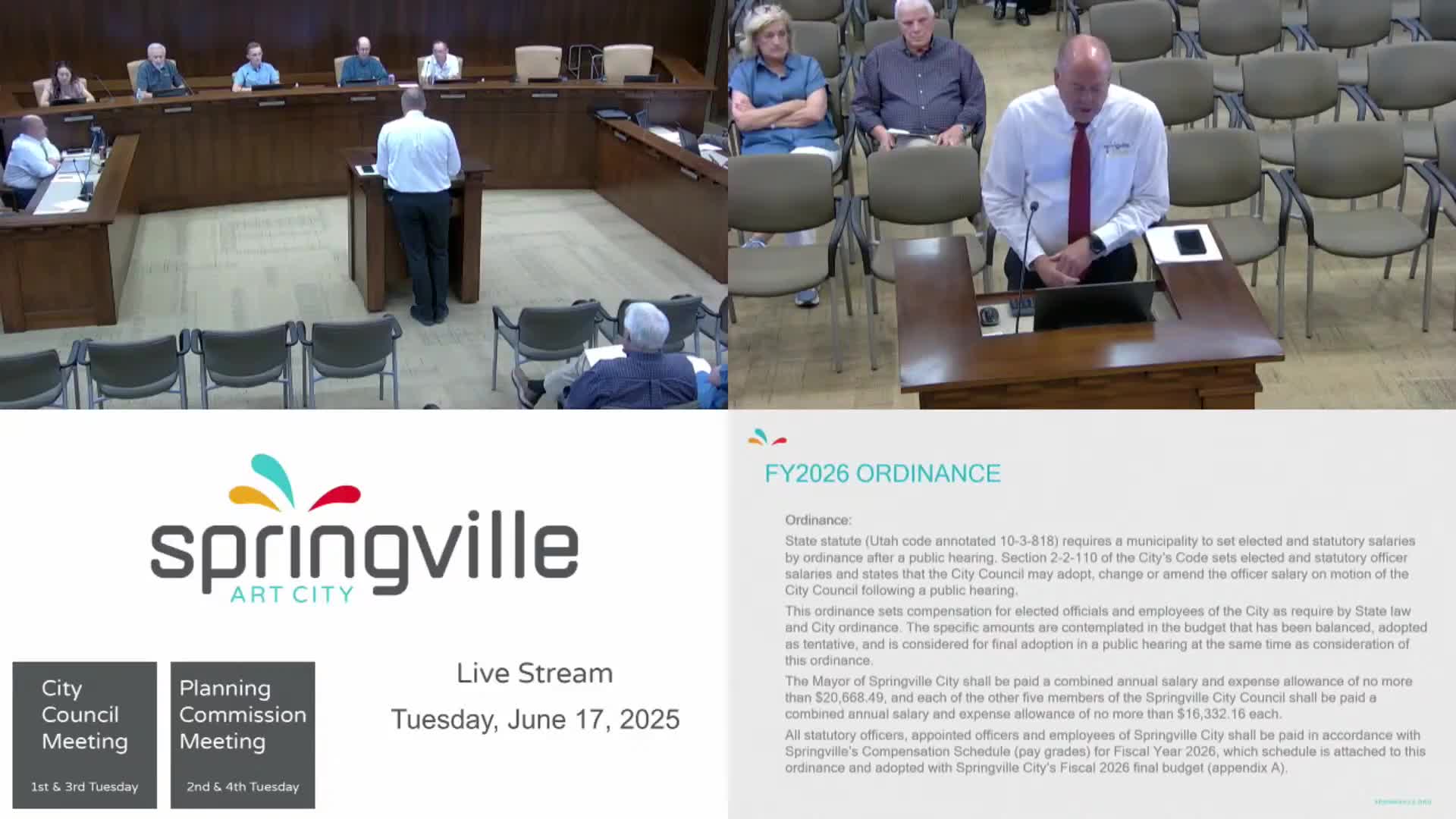 Springville City Council approves budget with compensation adjustments and service improvements