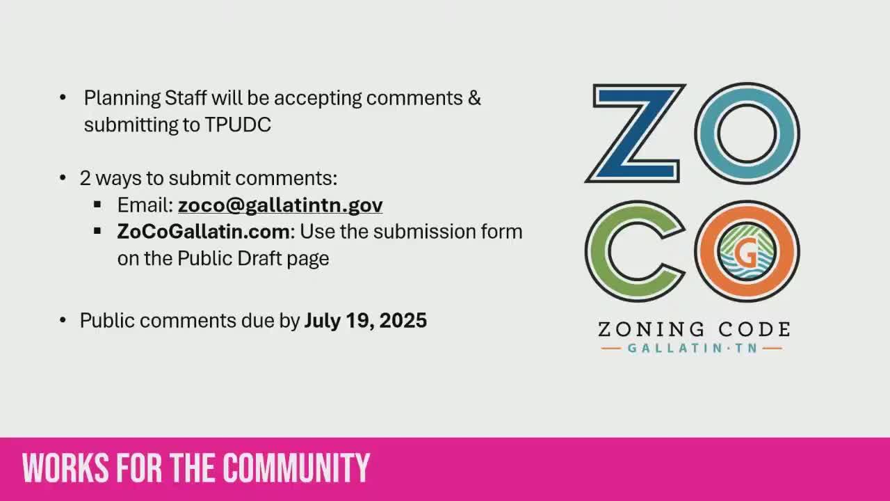 Gallatin City Council reviews proposed zoning ordinance amid ongoing development concerns