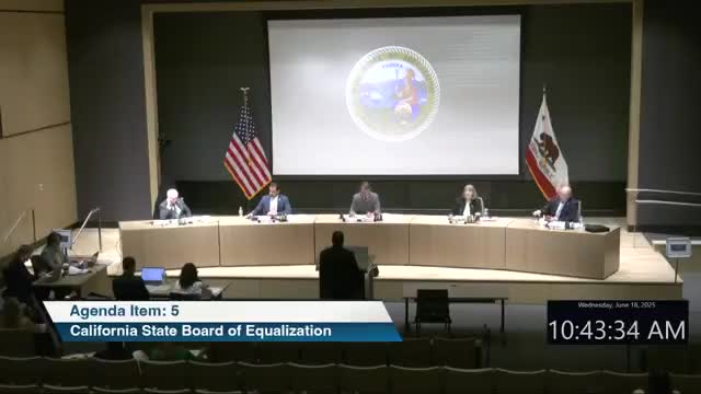 Board of Equalization approves non‑substantive Section 100 updates to four property tax rules