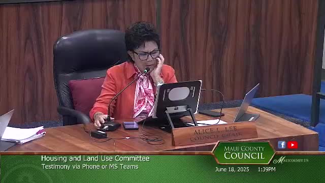 Maui County Council explores affordable housing and water program amid short term rental concerns